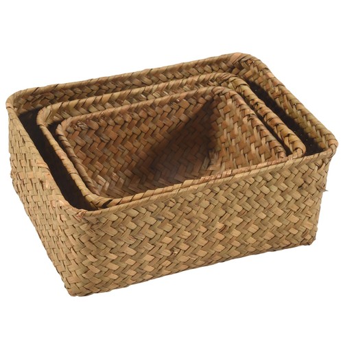 Panier rangement en jonc - de,