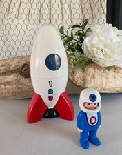 Jouet Jeu Playmobil 123 La Fusée et Le Spationaute Réf 6776 Hauteur 16 Cm