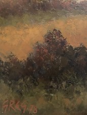 Tableau ancien huile paysage