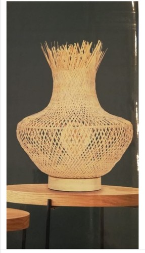 Lampe vase rotin - , la