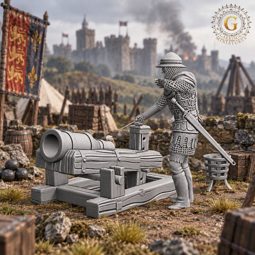 Bombard cannon gunner 28mm - cannon,