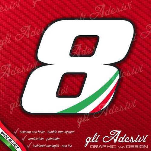 Autocollant stickers numéro - numÉro, 8