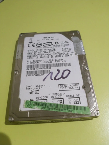 Disque dur hitachi 120go - , 2.5"