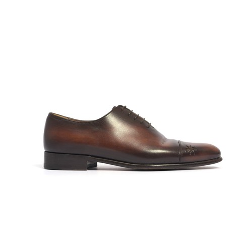 Berluti brown cap - berluti, cap-toe