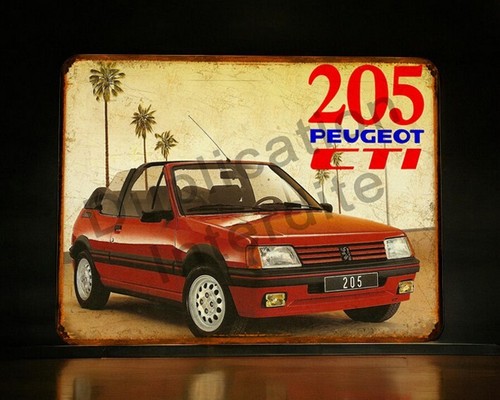 Plaque métal vintage peugeot - vintage,