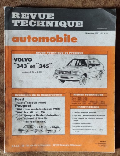 Revue technique automobile - revue,