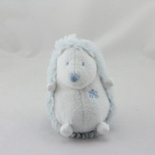 Doudou hérisson bleu blanc