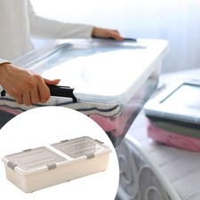 Conteneur De Rangement Sous Le Lit Avec Roulettes Et Couvercle Pour Garde-robe