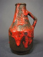 Vase céramique lave Roth, vers 1970. Marque au sol.