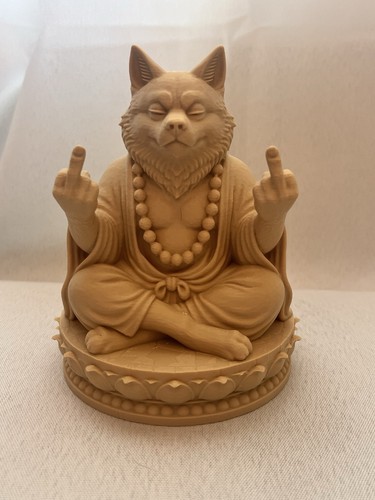 Grande figurine chien bouddha - figurine,