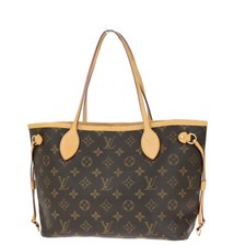 LOUIS VUITTON Neverfull PM Shoulder Tote Bag Monogram Leather BN M40155 55YG761
