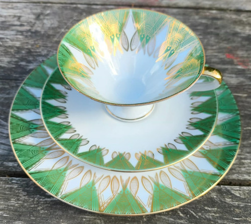 Trio porcelaine tasse soucoupe