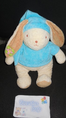 Doudou peluche lapin beige - lapin,