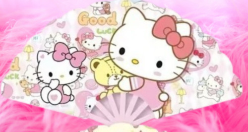 éventail pliant hello kitty - pliant,