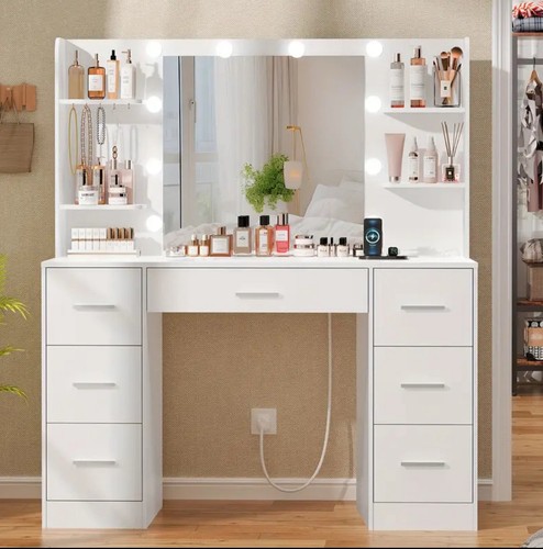Grande coiffeuse avec miroir - grande,