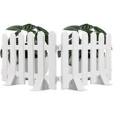  2 Pcs Cloture Jardin Rigide