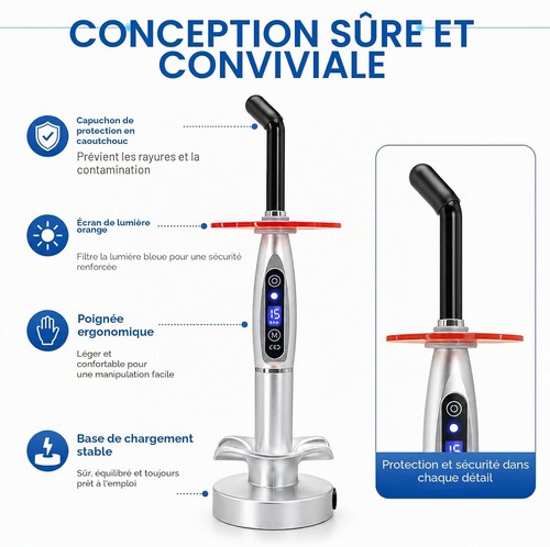 Lampe led polymérisation - lampe,