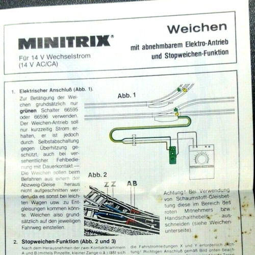 Minitrix 160 notice - n,