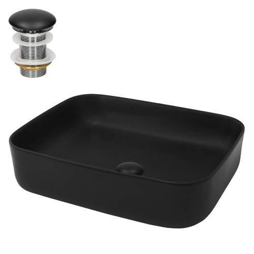 Lavabo poser noir - noir, en