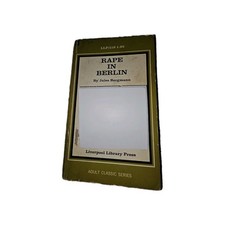 Rape In Berlin Jules Bergmann Llp/115 Liverpool Library Press Adult Classic Pape