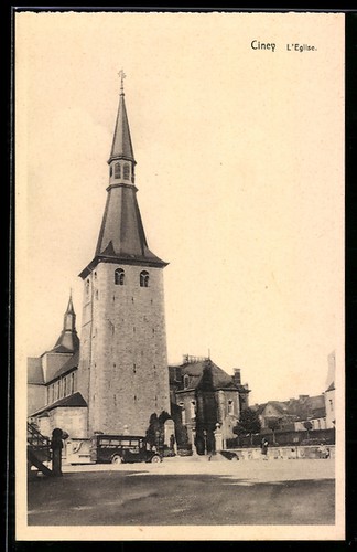 Cpa ciney eglise - ciney,,