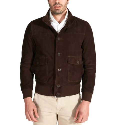 Veste daim marron - veste,