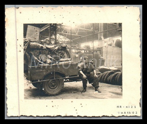 Photo ww2 mécanicien avec - ww2,,