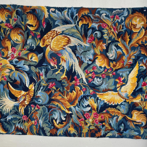 44x32 vintage needlepoint - vintage,