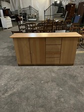 PA 159 Enfilade 3 portes 4 Tiroir Stratifié Chêne Bien Lire La Description Svp