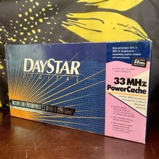 BRAND NEW SEALED VINTAGE DAYSTAR DIGITAL 33 MHz Power Cache 68030 Accelerator