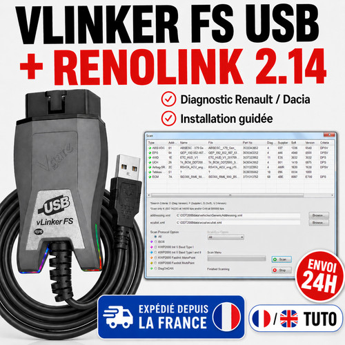 Pack renolink câble - v2.14, +