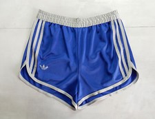 ADIDAS VENTEX VINTAGE SHORTS GLOSS SPRINTER NYLON SHINY PANTS RETRO