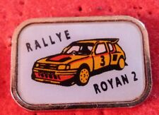 RARE PEUGEOT 205 GTI 16 TURBO RALLYE ROYAN 2 CAR PIN'S