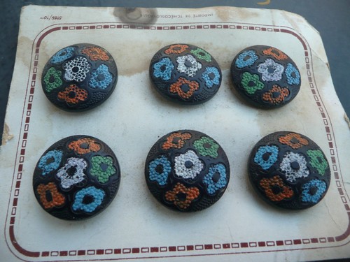 Boutons ancien vintage - 6, en