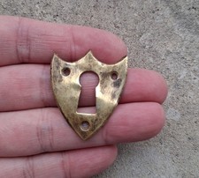 1 ANTIQUE KEY ENTRY LOCK "heart" LOUIS PHILIPPE, BRONZE, FURNITURE N°11D