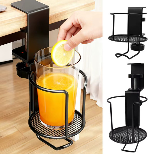 Porte verre bureau 1 clip - 2,