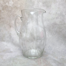 Pichet / Cruche en verre vintage - gravures  - style Art Déco - Cristal