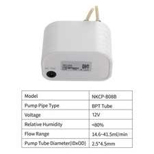 12V Peristaltic Pump Aquarium Water Pump Adjustable 14~41.5ml/min For Aquarium