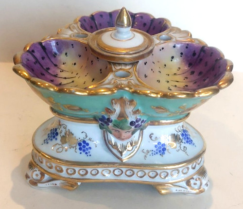 Encrier porcelaine paris - encrier,