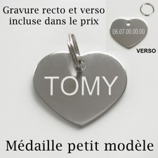 Medaille gravée nom et