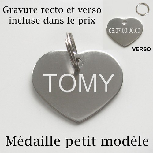Medaille gravée nom - , et