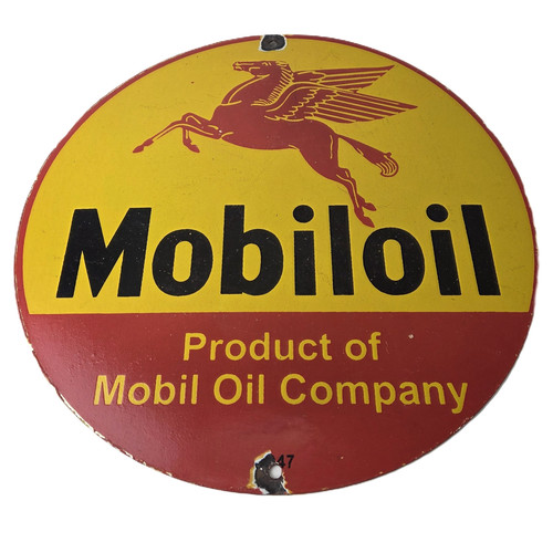 Vintage mobiloil porcelain - vintage,