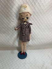 Pose Doll Bradley Style Stockinette  Pink Braided Hair 13"