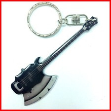 KISS PORTE CLÉ GUITARE ! AXE BASSE GENE SIMMONS Hard Rock Heavy Metal Hache