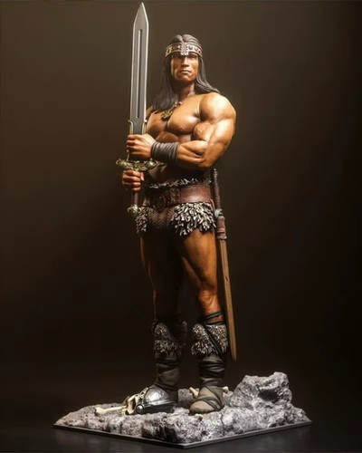 Figurine peindre conan le - figurine,