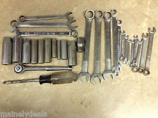 Craftsman Husky Stanley Metric Wrenches Sockets Combo Wrench 1/4" 29 Piece Set