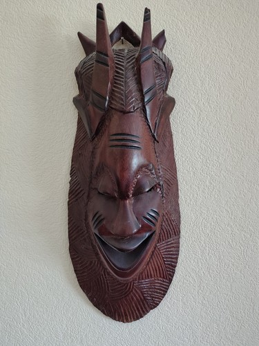 Masque africain en bois - masque,