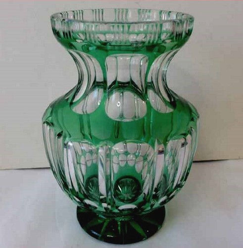 Vase cristal émeraude - en,