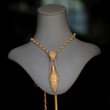 Superbe Collier Pendentif Long