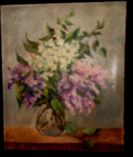 Tableau ancien huile nature - tableau,